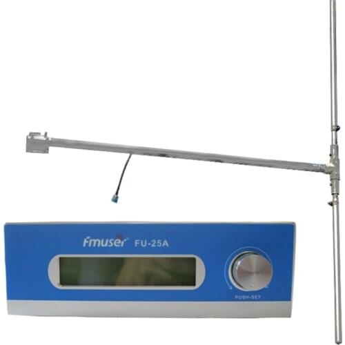 FU-25A 25W FM Radio Transmitter + DP100 Dipole 1/2 wave FM Antenna Radio Station for drive-in Church and Auto cinema