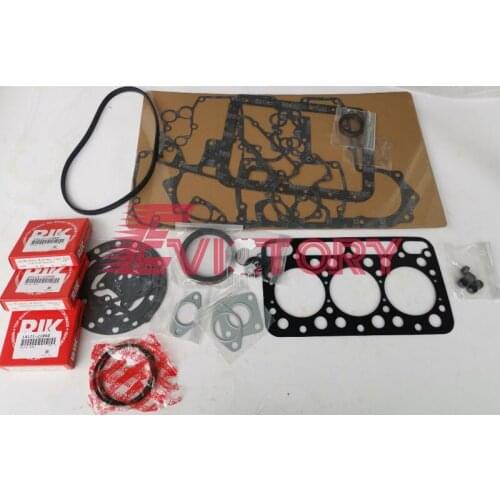 Kubota D1402 rebuild kit head gasket piston ring main conrod bearing set
