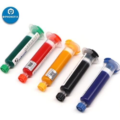 MECHANIC Solder Mask BGA Paint Prevent Corrosion Arcing Solder Flux Blue Black Red Yellow Green Oil Welding Flux PCB Protect