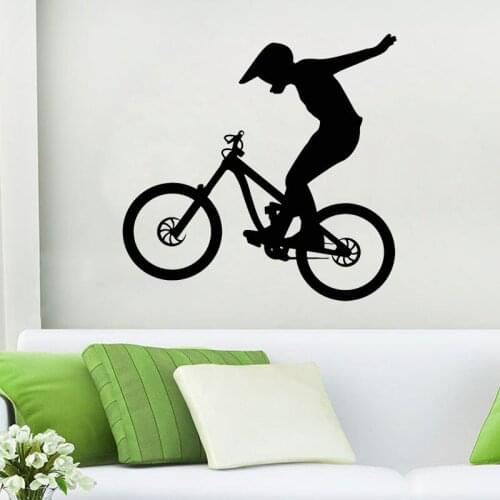 Motorbike Wall Decal Bicycle Bike Sport Wall Stickers Home Decor Kids Children Room Decoration Nursery Wall Art Murals Wallpaper