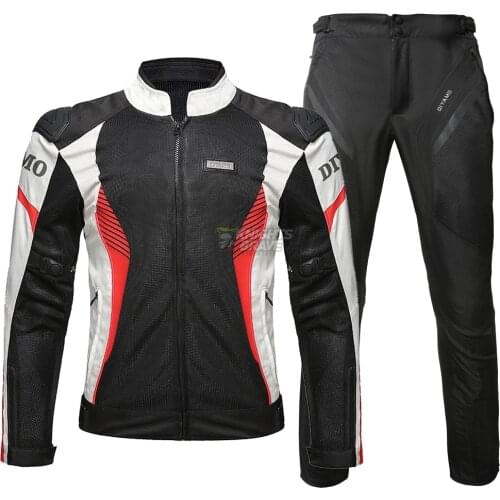 DIYAMO Motorcycle Jacket Men Chaqueta Moto Summer Breathable Motocross Off-Road Jacket suit Moto Guards Motorcycle Clothing