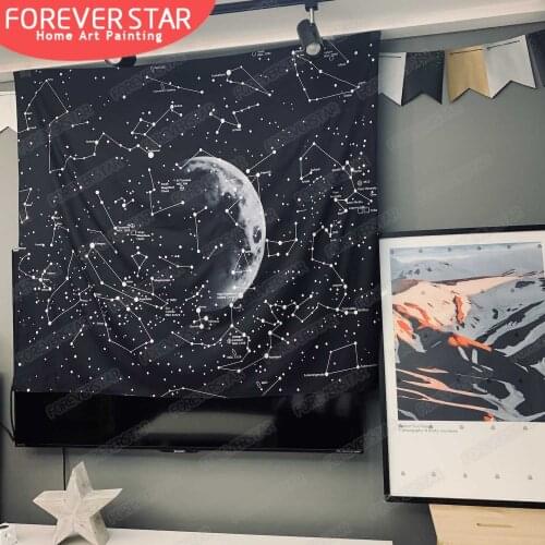 Boutique Space Tapestry Wall Tapestry Starry Sky Tapestry Galaxy Planet Tapestry Constellation Tapestry Bohemian Wall Hanging