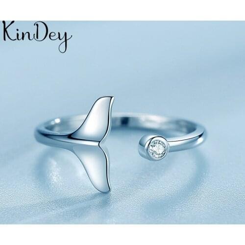 Charming Original Design Bohemian Fish Tail Rings For Women Fashion Open Finger Rings Female Boho Jewelry 2021