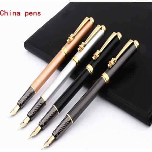 Luxury quality 7026 Various colors Oriental Dragon Colour office Medium nib Fountain Pen New