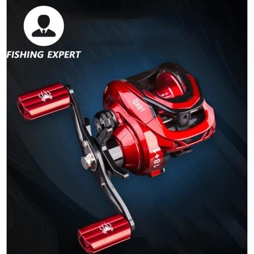 Long-distance Fishing Reel Metal Water Drop Wheel Lu Ya Anti-explosion Line Micro-object Wheel Magnetic Centrifugal Double Brake