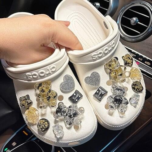 Garden Shoes Shoe Buckle Candy Flower Bear Hole Hole Shoe Accessories Shoe Buckle Shoe Flower Accessories Jewelry Decoration
