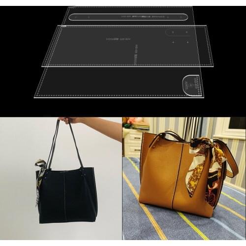 Leather art paper pattern template for 2021 sewing pattern DIY handmade leather fashion hand bag acrylic version type drawings