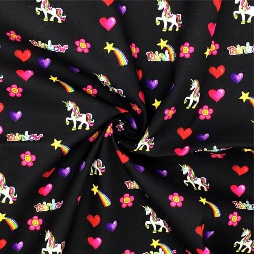 50*145cm Rainbow Gradient Color 100% Pure Cotton Fabric Material Patchwork Sewing Quilting Needlework DIY Cloth