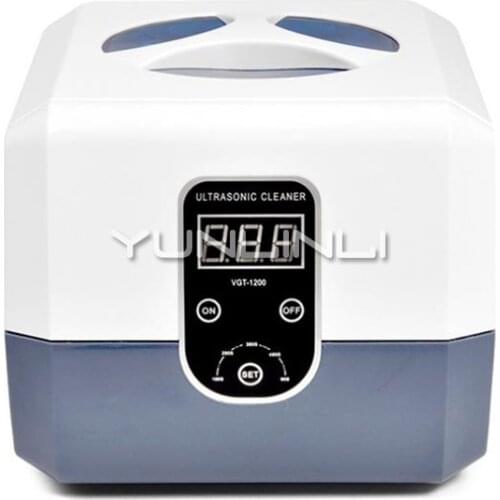 Ultrasonic Cleaning Machine Household Glasses Jewelry False Teeth Mini Ultrasonic Cleaner Wave Ultrasonic Bath VGT-1200