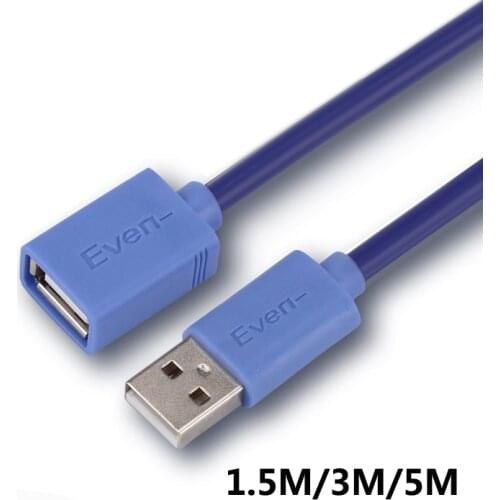 USB cable USB extension line USB data cable 1.5/3/5 m 2.0 USB A male to A female oxygen free copper with Braid shield