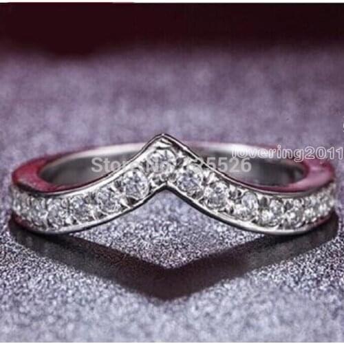 Victoria Wieck Unique jewelry AAA CZ simulated stones 10KT White Gold Filled Wedding Ring Sz 5-10 Gift Free shipping