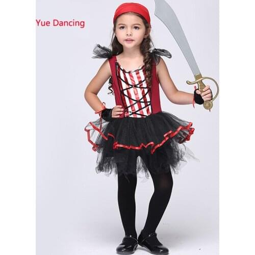 2016 Halloween/Christmas Pirate Costumes Girls Party Cosplay Outfits For 3-11Y Children Kids Summer Fancy Clothes Built A Bear