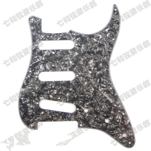 11 Hole Black Pearl 3 Ply Electric Guitar Pickguard Anti-Scratch Plate Electric Guitar Pickguard guitar accessories