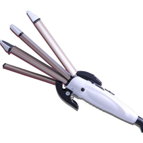 4 in1 multifunctional hair curling iron styling tools for hair care 360 swivel cord corraguted Straight and Curl hair curler