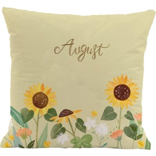 45*45 cm Floral Pillow Case Sofa Living Room Seat Car Soft Cushion Cover Home Decorative Pillowcase