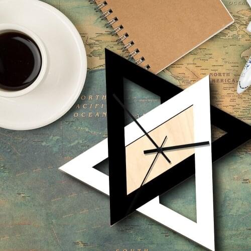 Abstract Black and White creative Wall clock Retro mute Minimalist Decorative clock Personalized