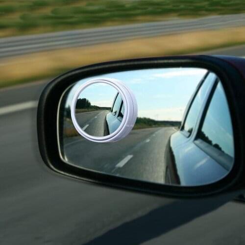 1Pair Car Blind Spot Mirror Adjustable 360 Degree Rotatable Wide Angle Mirror Car waterproof Rear View Mirror Auto Accessories