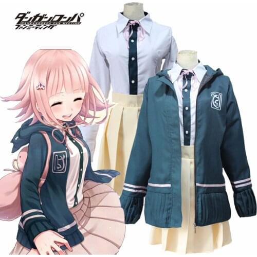 Chiaki Nanami Cosplay Costume Danganronpa 2 Cosplay School Uniforms Japanese Anime Cosplay For Women Girls Halloween Costumes