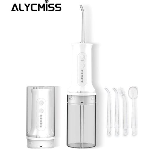 Portable Oral Irrigator 5 Modes Water Flosser USB Rechargeable Dental Water Jet Floss Teeth Whitener 230ML Water Tank DIY Mode