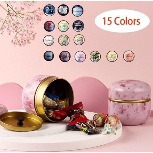 Tea Containers Candle Cans Candy Snacks Small Round Cans Mini Portable Tin Cans Packaging