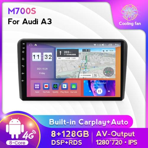 MEKEDE HD1280*720 Car stereo Audio For Audi A3 8P 2003 - 2013 RS3 Sportback 2011 octa core Autoradio with dsp carplay auto 2 din