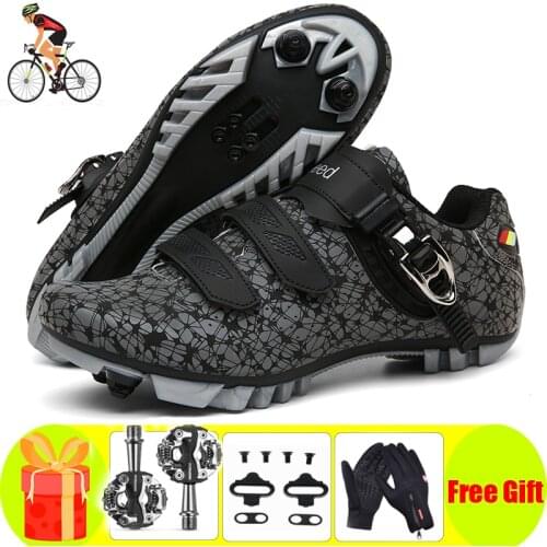Self-Locking Cycling Shoes Men Sneakers sapatilha ciclismo mtb Bicycle Outdoor Mountain Bike Racing Sneakers Outdoor Sport Shoes