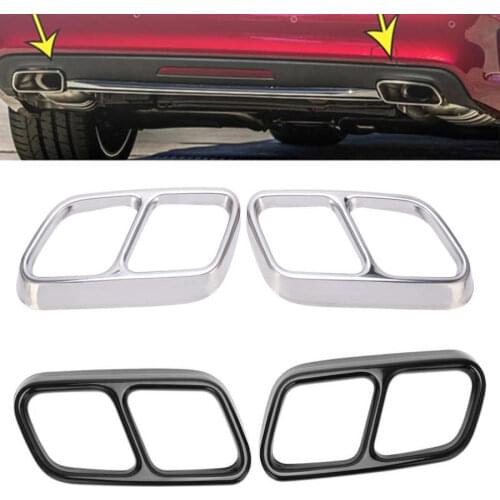 Car mirror protect car styling Car Quad Exhaust Tip Trim Stainless Steel Replacement for Mercedes‑Benz CLS W218 2012‑2017