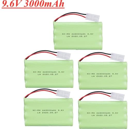 9.6V 3000mah Ni-MH Battery Tamiya Plug For RC Toys Electric toys security facilities electric toy 9.6v AA echargeable Battery