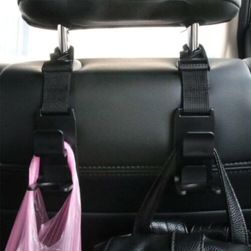 NEW HOT Car Headrest Hanger Universal Grocery Bag Hanger Auto Clip Car-styling Back Holder Fastener Hooks Adjustable Car Se T0S6