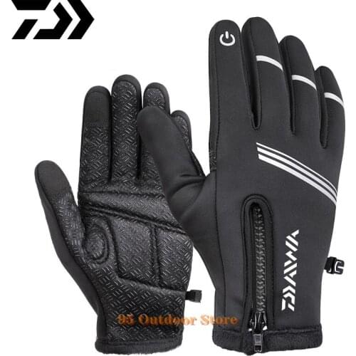 Daiwa New Fishing Gloves Men And Women Two Fingers Gloves Outdoor Gloves Winter Sunscreen Non-slip Gloves Sunscreen Gloves