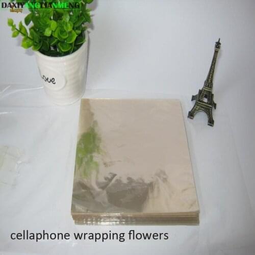 Free shipping 19sizes 7 10 15 20 cm Transparant Candy flower Packaging film Gift Cellophane Packing Wrapping Natural Fiber paper