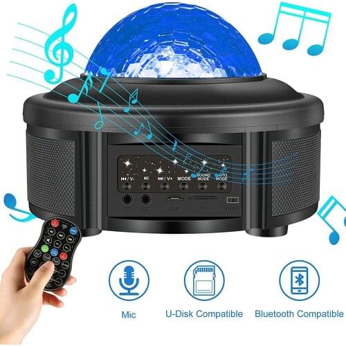 Star Projector,Starry Sky Galaxy Projector Nightlight Child Blueteeth USB Music Player,Star Night Light Romantic Light Gift