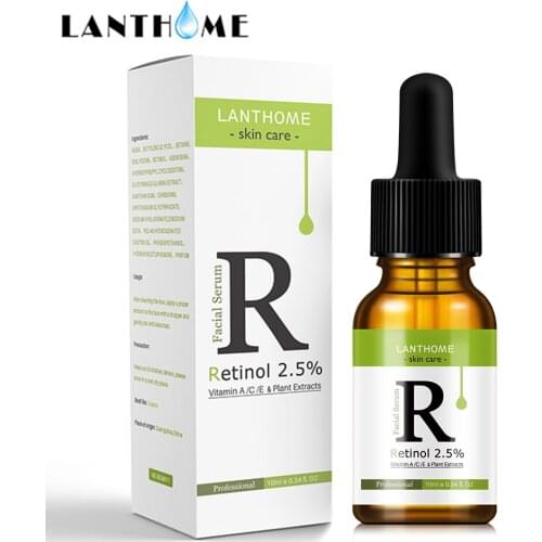 Retinol 2.5% Vitamin C / A E Facial Anti Wrinkle Serum Remove Dark Spots Collagen Serum Anti Aging Essence Whitening Face Serum
