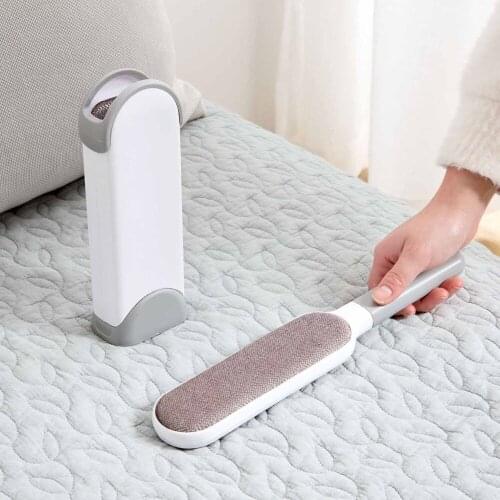 Lint Remover Fur Cleaning Brushes Lint Roller Brush Wool Clothes Dust Carpet Fluff Brush With Cover Travel Home Cleaning Tools