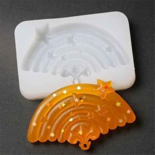 Xiao Qiao Fan Shaped Silicone Fondant Cake Decorating Mold Epoxy Resin Glue Chocolates Molds Baking Tools Kitchen Accessories