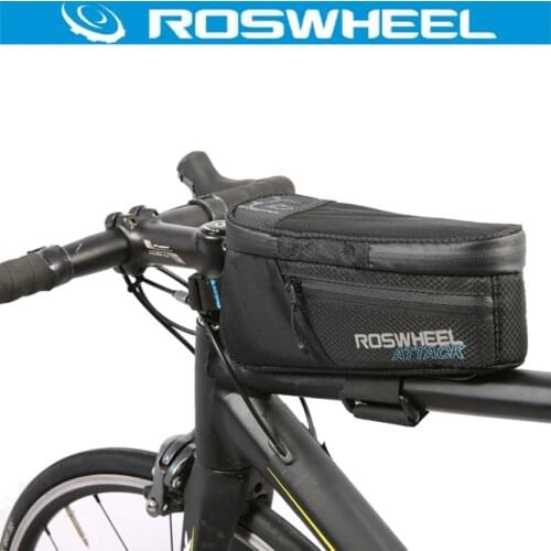 ROSWHEEL 1.5L Mountain Bike Bag 100% Waterproof Bicycle Bag Front Frame Top Tube Mobile Phone Bag Bycicle Cycling Accessories