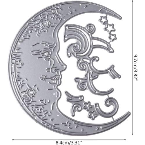 Carbon Steel Crescent Moon Cutting Die Embossing Stencil Template Mold DIY Paper Art Handcraft Scrapbook Bookmark Card E56C