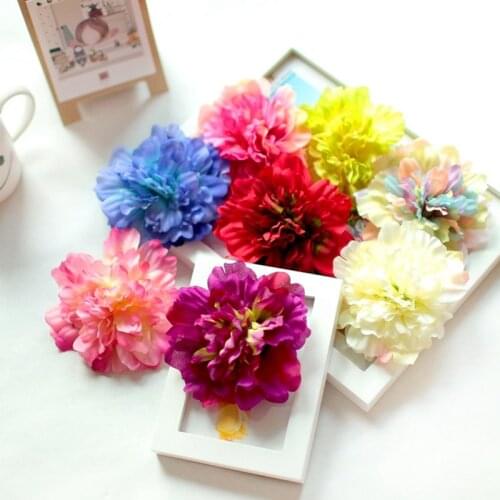 Hot Sale Women Summer Bohemia Beach Peony Flower Hair Clip Bridal Wedding Headwear Holiday Hair Ornaments Accessories