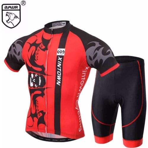 Amur Leopard Cycling Clothing Bike Sportswear jersey Quick Dry wear Ropa Ciclismo Short Sleeve Riding Shorts