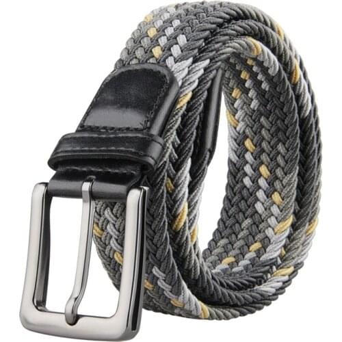 High Quality Canvas Belts for Men Fashion Metal Pin Buckle Military Tactical Strap Male Elastic Belt for Pants Jeans Unisex