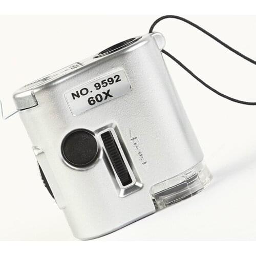 Factory New microscope 60 times with lamp multifunctional special magnifying glass for checking money and jewelry