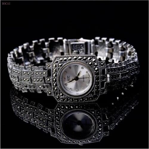 Silver 925 womens bracelet s925 sterling silver jewelry fashion trend womens Bracelet for women Watch Bracelet 2020 new style