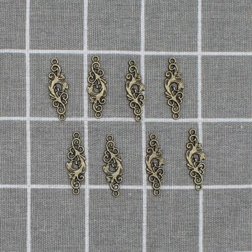 10pcs/lot 12*36mm Product Zinc Alloy Peacock Feather Porous Connectors For DIY Making Metal Choke Necklaces Jewelry X1871