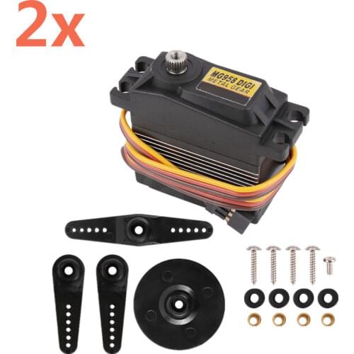 2pcs Genuine Tower Pro MG958 Digital High Torque Standard Metall 15kg Servo Metal Gear Truck RC Airplane Boat 10-35cc RC Baja