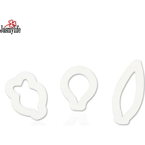3PCS/SET Plastic Cookie Cutter DIY Biscuit Mold Cupcake Decoration Fondant Pastry Cutter Cake Decorating Tools Baking