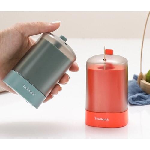 Automatic Toothpick Dispenser Portable Transparent Pop-up Household Table Toothpick Container Storage Box Toothpick Holder2