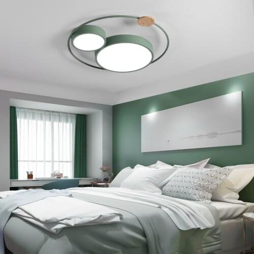 White/Pink/Grey/Green Chandelier Lamps Home Decoration Minimalist Light Modern Style For Children Room Living Room Kitchen