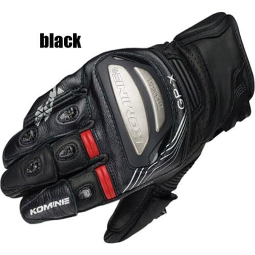 Free shipping GK213 motorcycle gloves titanium alloy motorcycle racing leather gloves short