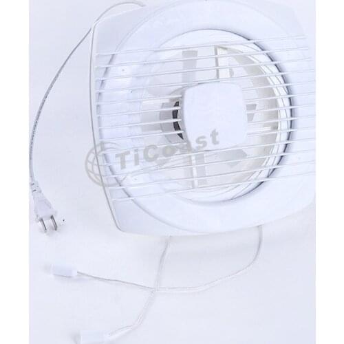 4/6/8 inch Silent Home Bathroom Kitchen Window Air Vent Ventilation Exhaust Fan Hanging Wall Duct Air Blower