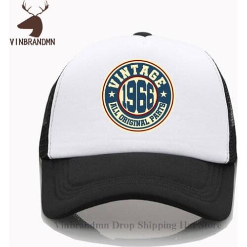 Retro Classic 55th Birthday Gift Baseball cap Vintage 1966 All Original Hip Hop hat 2021 Casual Fashion Born in 1966 Bucket hats